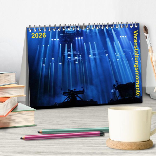 Produktbild: Veranstaltungsmomente (Tischkalender 2026 DIN A5 quer), CALVENDO Monatskalender