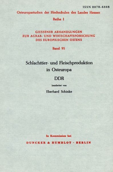 Produktbild: Schlachttier- und Fleischproduktion in Osteuropa.