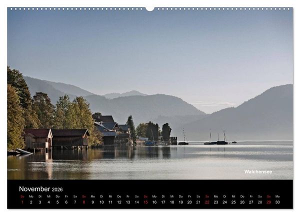 Produktbild: Oberbayerische Seen (Wandkalender 2026 DIN A2 quer), CALVENDO Monatskalender