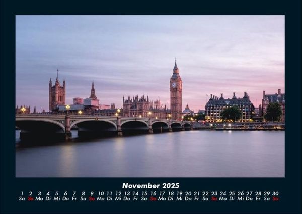 Produktbild: London 2025 Fotokalender DIN A4