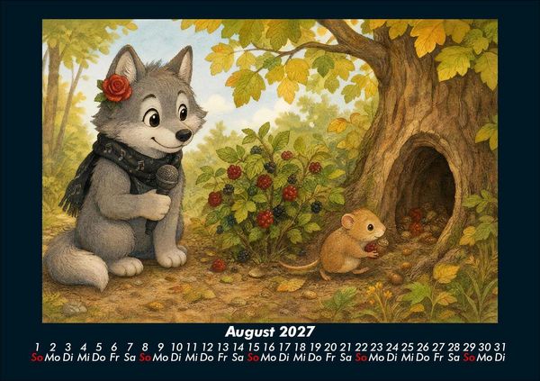 Produktbild: Rose entdeckt Tiere im Winter 2027 Fotokalender DIN A5