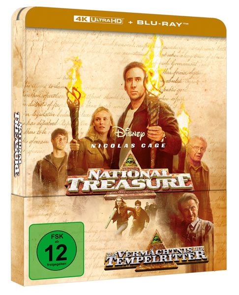 Produktbild: Das Verm&auml;chtnis der Tempelritter - Steelbook (4K Ultra HD) (+ Blu-ray)