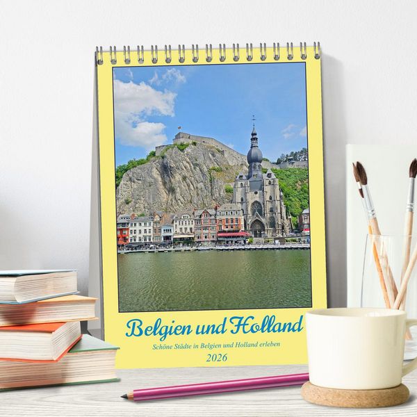 Produktbild: Belgien und Holland, sch&ouml;ne St&auml;dte in Belgien und Holland erleben (Tischkalender 2026 DIN A5 hoch), CALVENDO Monatskalender