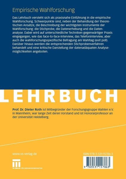 Produktbild: Empirische Wahlforschung