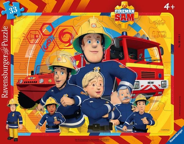 Produktbild: Rahmenpuzzle Ravensburger Sam, der Feuerwehrmann 33 Teile