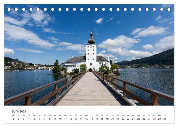 Produktbild: Salzkammergut - Die sch&ouml;nsten Seen Ober&ouml;sterreichs (Tischkalender 2026 DIN A5 quer), CALVENDO Monatskalender