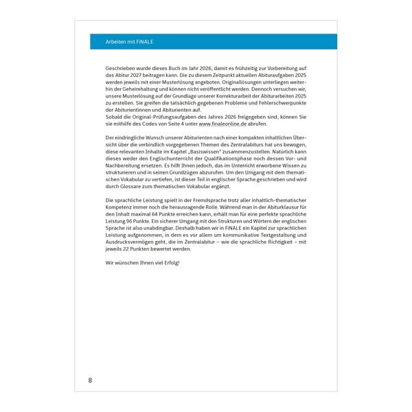 Produktbild: FiNALE Pr&uuml;fungstraining Zentralabitur Nordrhein-Westfalen