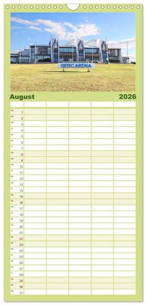 Produktbild: Familienplaner 2026 - Magdeburger Ansichten mit 5 Spalten (Wandkalender, 21 x 45 cm) CALVENDO