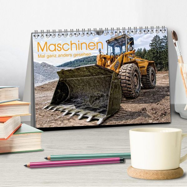 Produktbild: Maschinen - Mal anders gesehen (Tischkalender 2026 DIN A5 quer), CALVENDO Monatskalender