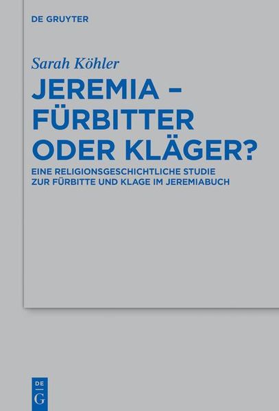 Produktbild: Jeremia - F&uuml;rbitter oder Kl&auml;ger?