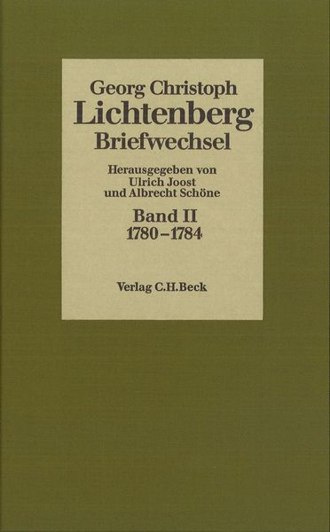 Produktbild: Lichtenberg Briefwechsel Bd. 2: 1780-1784