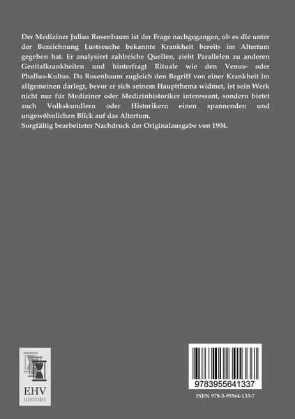 Produktbild: Geschichte der Lustseuche im Altertume