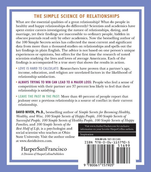 Produktbild: 100 Simple Secrets of Great Relationships