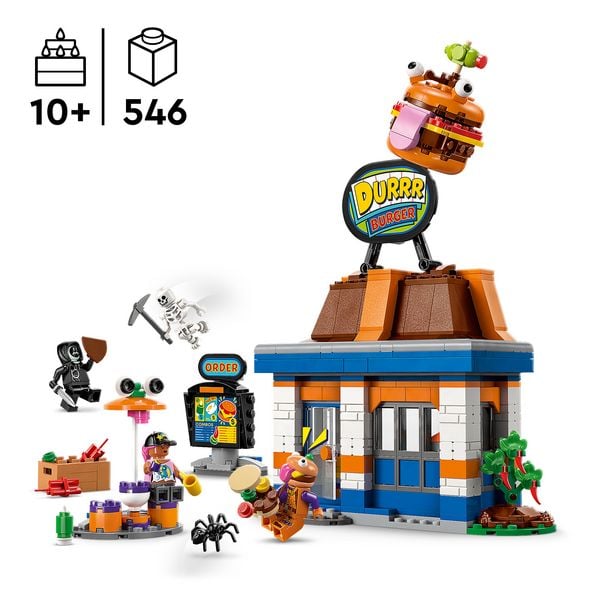 Produktbild: LEGO Fortnite 77076 Durrr Burger Restaurant, Gaming-Geschenk mit Figuren