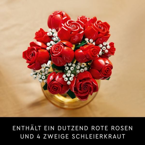 LEGO Botanicals Rosenstrauß - Kunstblumen als Zimmer-Deko 10328