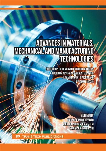 Produktbild: Advances in Materials, Mechanical and Manufacturing Technologies