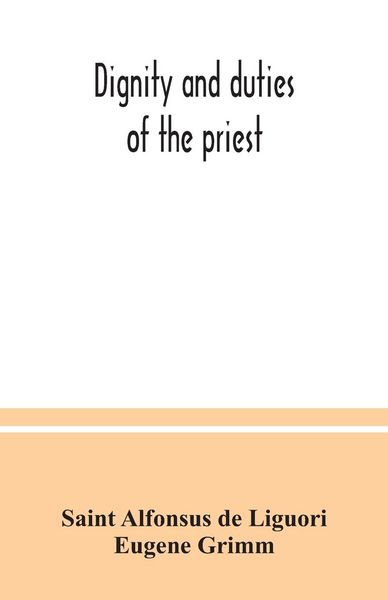 Produktbild: Dignity and duties of the priest