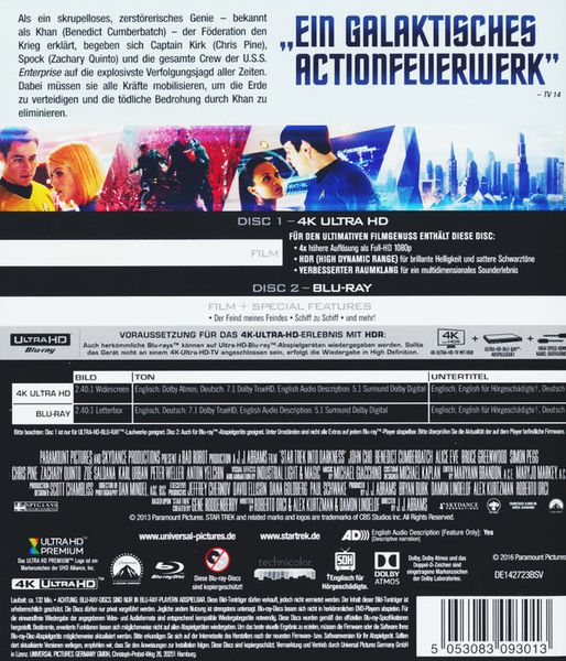 Produktbild: Star Trek 12 - Into Darkness (4K Ultra HD) (+ Blu-ray)