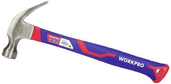 WorkPro WP241009 Klauenhammer ergonomischer Griff, hart 225g 1St.