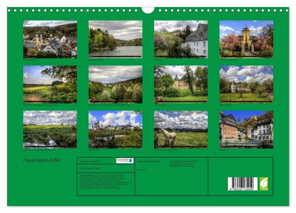 Produktbild: Faszination Eifel (Wandkalender 2026 DIN A3 quer), CALVENDO Monatskalender