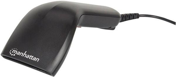 Manhattan 178488 USB-Kit Barcode-Scanner Kabelgebunden 1D CCD Schwarz Hand-Scanner USB