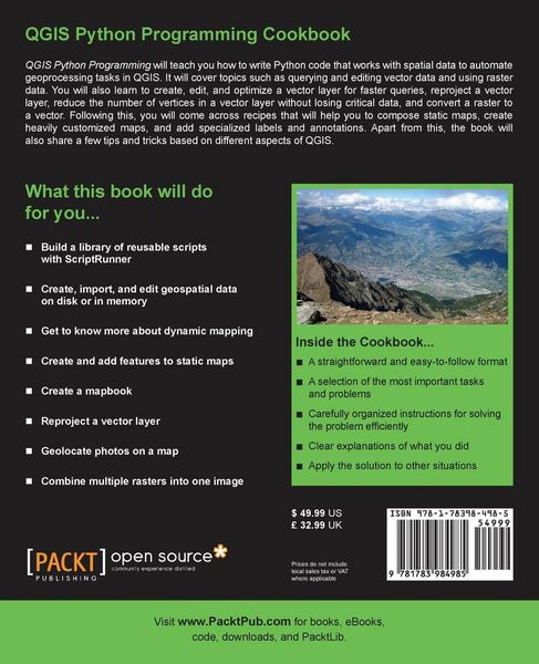 Produktbild: QGIS Python Programming Cookbook