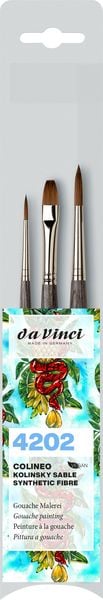 Produktbild: da Vinci Pinselset COLINEO Gouache-Malpinsel, 3er Set