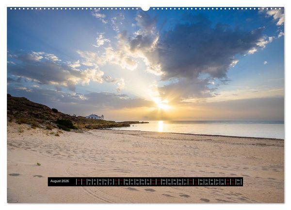 Produktbild: Urlaub Pur, 12 Str&auml;nde aus 12 L&auml;ndern (Wandkalender 2026 DIN A2 quer), CALVENDO Monatskalender