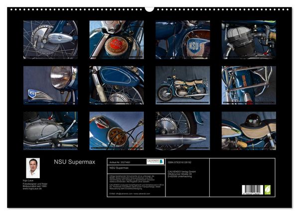 Produktbild: NSU Supermax (Wandkalender 2026 DIN A2 quer), CALVENDO Monatskalender