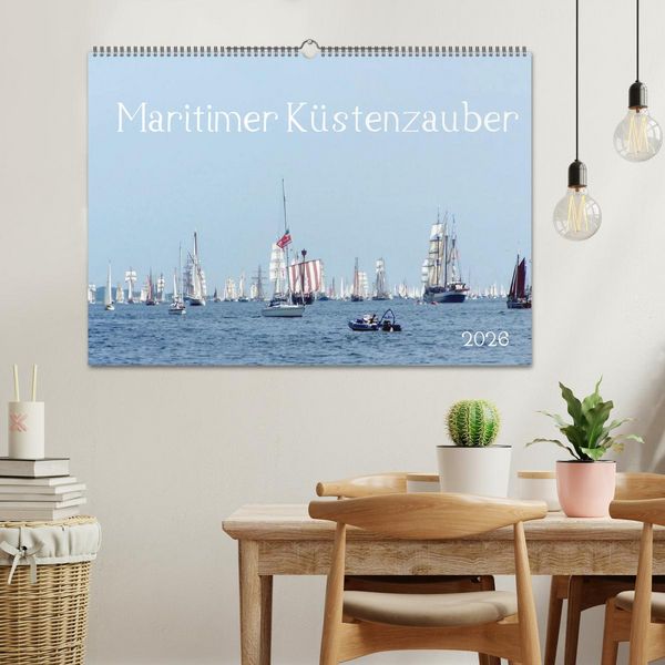 Produktbild: Maritimer K&uuml;stenzauber (Wandkalender 2026 DIN A2 quer), CALVENDO Monatskalender