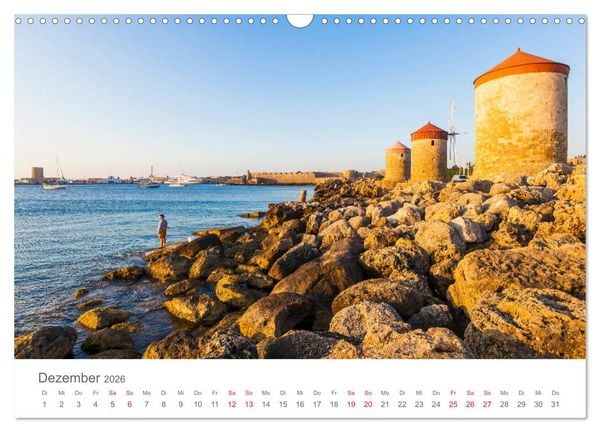 Produktbild: RHODOS Impressionen (Wandkalender 2026 DIN A3 quer), CALVENDO Monatskalender