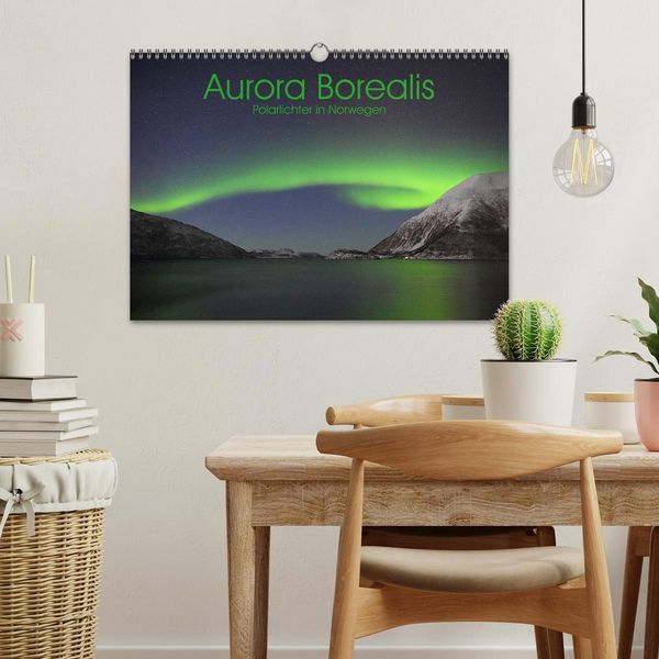 Produktbild: Aurora Borealis: Polarlichter in Norwegen (Wandkalender 2026 DIN A3 quer), CALVENDO Monatskalender