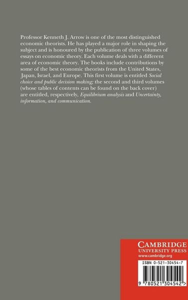 Produktbild: Essays in Honor of Kenneth J. Arrow