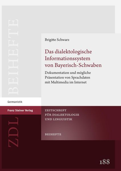 Produktbild: Das dialektologische Informationssystem von Bayerisch-Schwaben