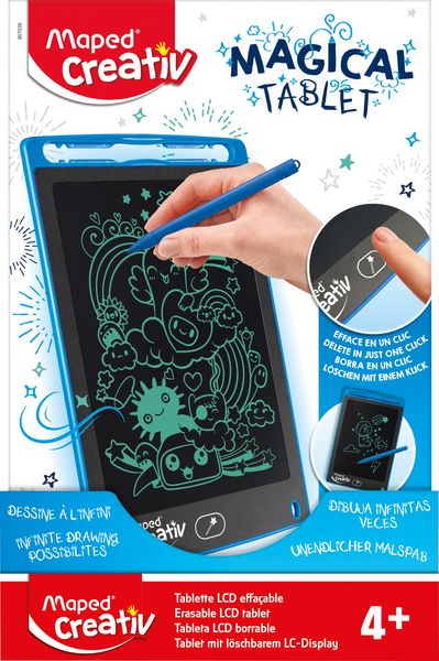 Produktbild: Maped Magical Tablet mit l&ouml;schbarem LC-Display zum Malen und Schreiben