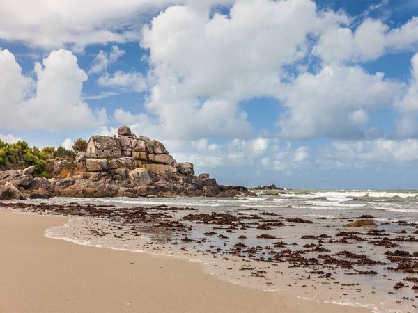 Produktbild: CALVENDO Puzzle Z&ouml;llner Haus am Strand von Kerfissien in der Bretagne, Frankreich | 1000 Teile Lege-Gr&ouml;&szlig;e 64x48cm Foto-Puzzle f&uuml;r gl&uuml;ckliche Stunden