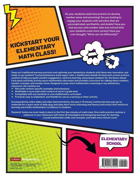 Produktbild: Daily Routines to Jump-Start Math Class, Elementary School