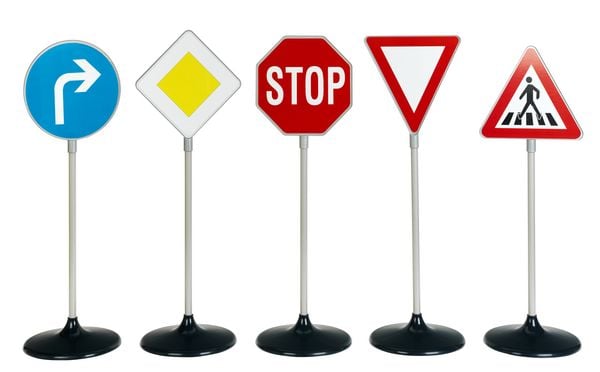 Produktbild: Verkehrsschilder-Set, 5-tlg.