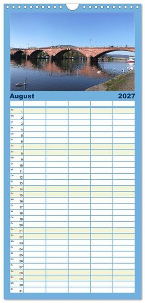 Produktbild: Familienplaner 2027 - Wanderbares Miltenberg mit 5 Spalten (Wandkalender, 21 x 45 cm) CALVENDO