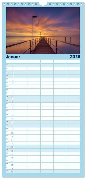 Produktbild: Familienplaner 2026 - Bodensee-Stimmungen mit 5 Spalten (Wandkalender, 21 x 45 cm) CALVENDO
