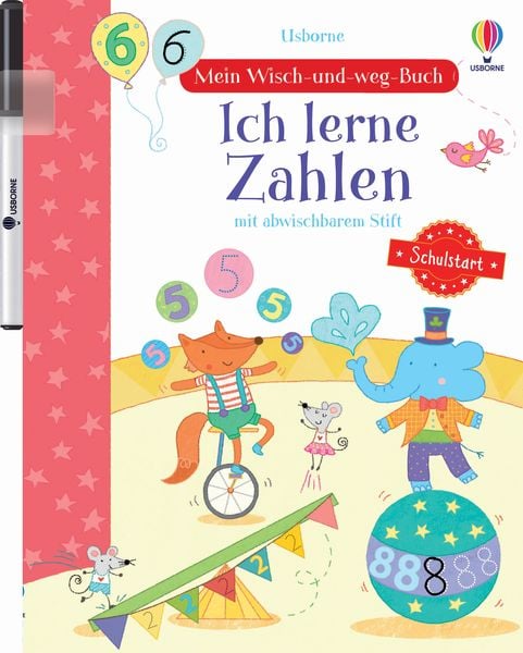 Mein Wisch-und-weg-Buch Schulstart: Ich lerne Zahlen, Taschenbuch von Hannah Watson, Usborne, 978-1-78232-706-6