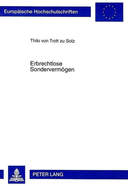 Produktbild: Erbrechtlose Sonderverm&ouml;gen