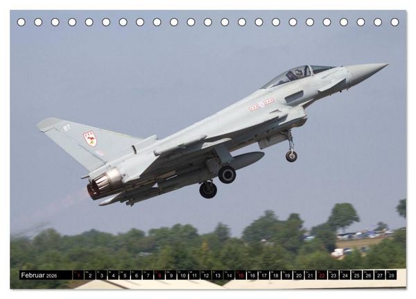 Produktbild: Augenblicke in der Luft: Eurofighter Typhoon (Tischkalender 2026 DIN A5 quer), CALVENDO Monatskalender