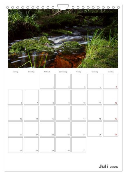 Produktbild: Harzer Wasserwelten (Wandkalender 2026 DIN A4 hoch), CALVENDO Monatskalender