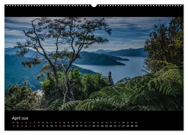 Produktbild: Neuseelands Landschaften (hochwertiger Premium Wandkalender 2026 DIN A2 quer), Kunstdruck in Hochglanz