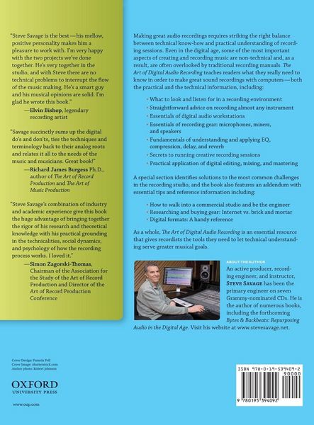 Produktbild: The Art of Digital Audio Recording