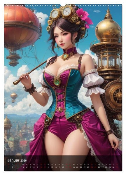 Produktbild: Sexy Manga Girls (Wandkalender 2026 DIN A2 hoch), CALVENDO Monatskalender