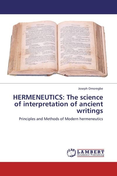 Produktbild: HERMENEUTICS: The science of interpretation of ancient writings