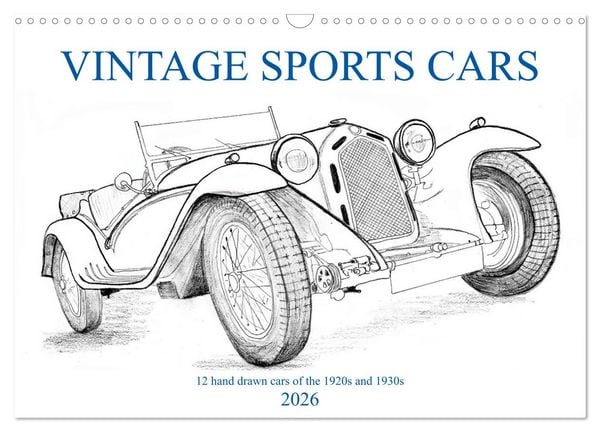 Produktbild: Vintage Sports Cars (Wandkalender 2026 DIN A3 quer), CALVENDO Monatskalender
