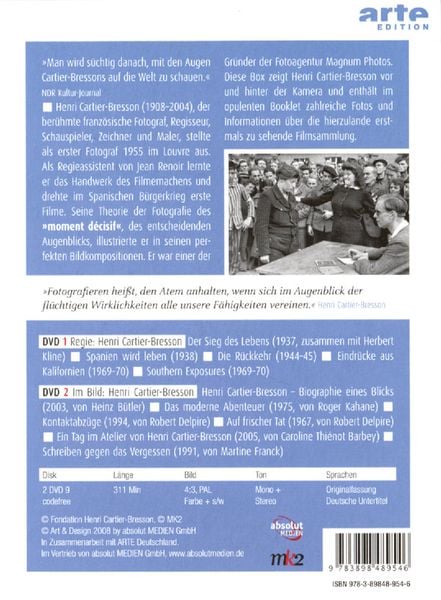 Produktbild: Henri Cartier-Bresson [2 DVDs]